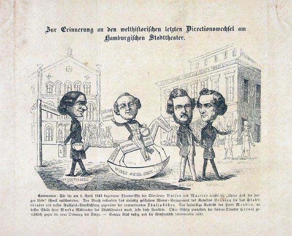 Zur Erinnerung an den welthistorischen letzten Directionswechsel am Hamburgischen Stadttheater.