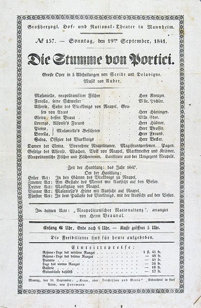 Die Stumme von Portici.