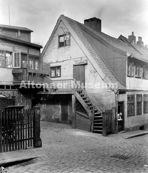 Hof in der Großen Fischerstraße, abgebrochen 1920