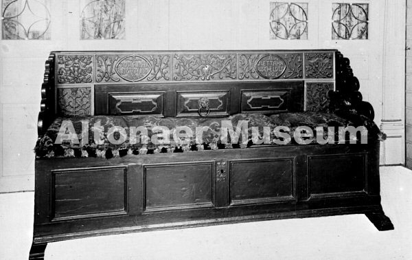 Bank aus dem Alten Land, Wohnstube Jacob Rieper in Osterjork
