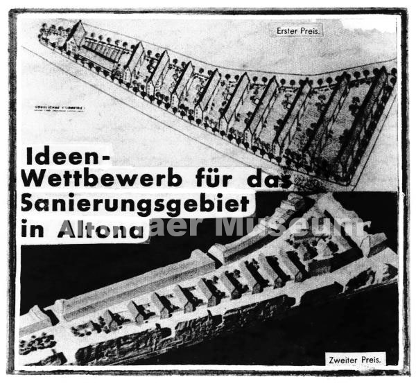 Ideenwettbewerb für das Sanierungsgebiet der Altstadt Altona, September 1934