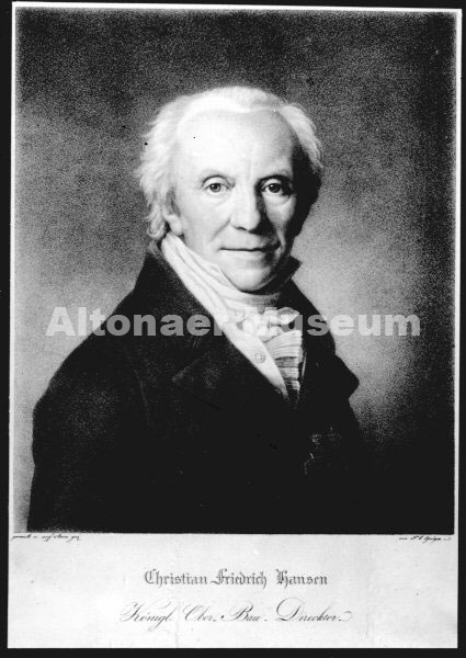 Baumeister Hansen (Brustbild), Ottensen, Christianskirche