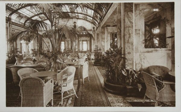 Wintergarten. Dreischrauben-Postdampfer Cap-Polonio. Hamburg-Südamerikanische Dampfschifffahrts-Gesellschaft