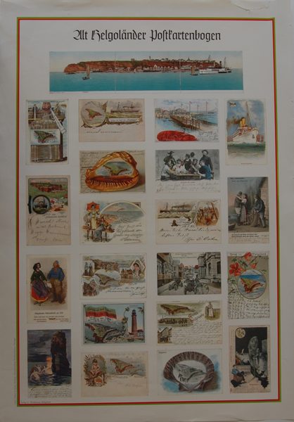 Alt Helgoländer Postkartenbogen