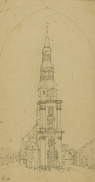 Die Westfront der St. Katharinenkirche in Hamburg