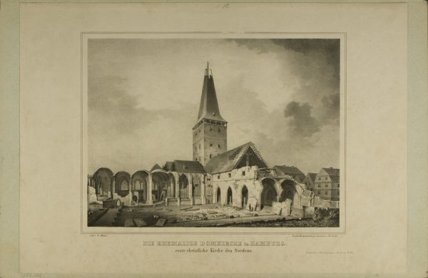 "Die ehemaligen Domkirche in Hamburg"
