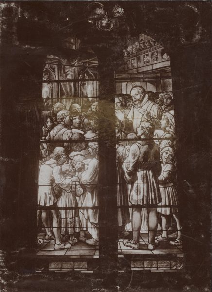 Glasfenster der St. Katharinenkirche in Hamburg