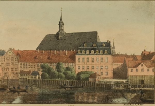 "Die St. Johannis Kirche und Kloster, das Gymnasium und die Bibliothek"