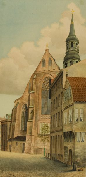 Die Katharinenkirche und das Zippelhaus