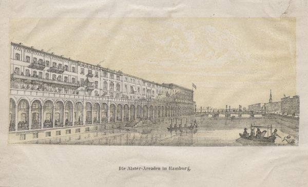 "Die Alsterarkaden in Hamburg"