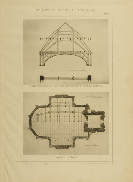 St. Michaeliskirche, "Dachgrundriss" und Dachquerschnitte