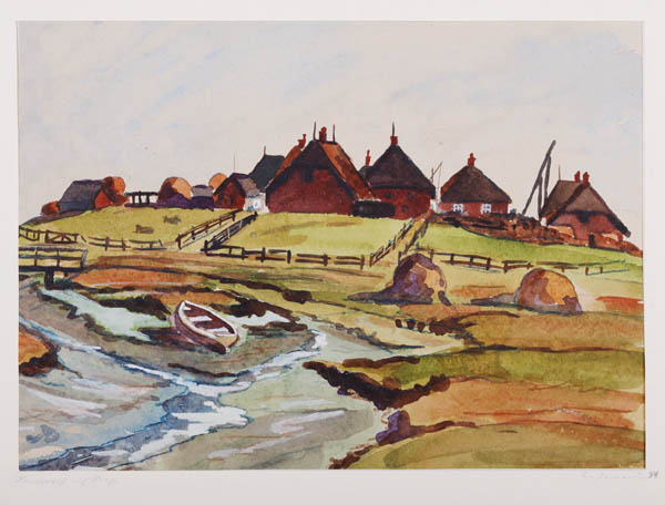 Hauswarf auf Hooge