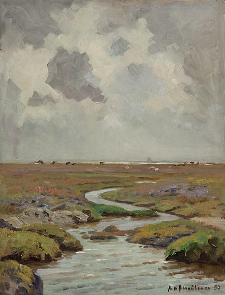 Ein Priel auf der Insel Gröde