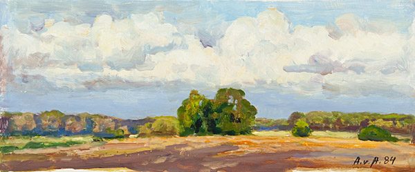 Hochsommer - Landschaft mit Wolken