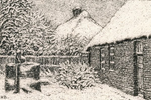 Hinterhofecke im Winter