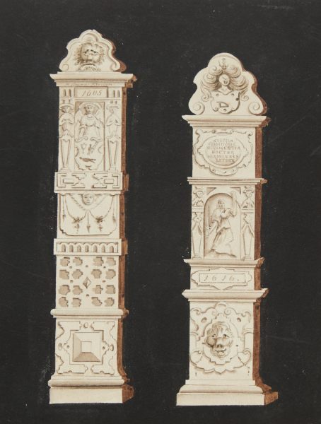 Zwei Beischlagpfosten