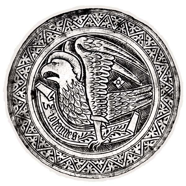 Evangelistensymbol von einem Grabstein