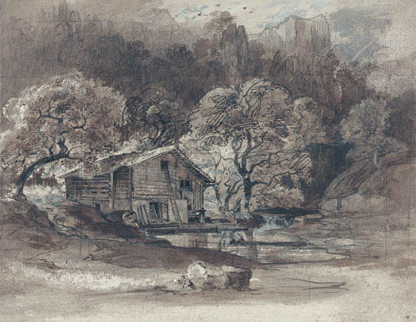 Bauernhaus am Wasserlauf (Kanton Uri)