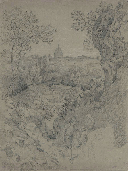 Blick auf Rom mit Peterskirche