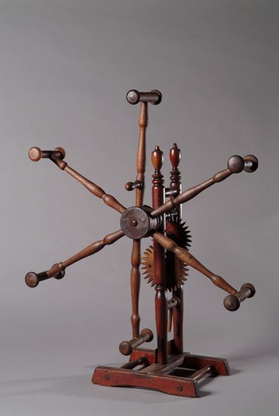 Garnhaspel mit Knackzählrad