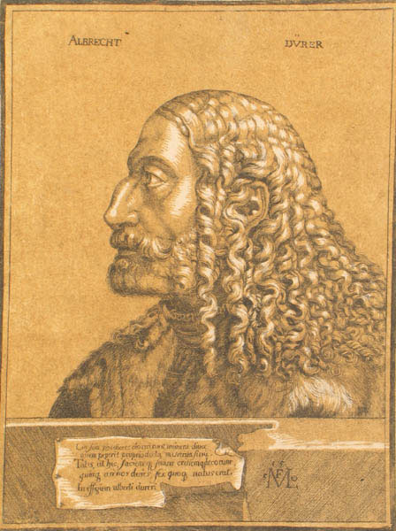 Bildnis Dürers im Profil