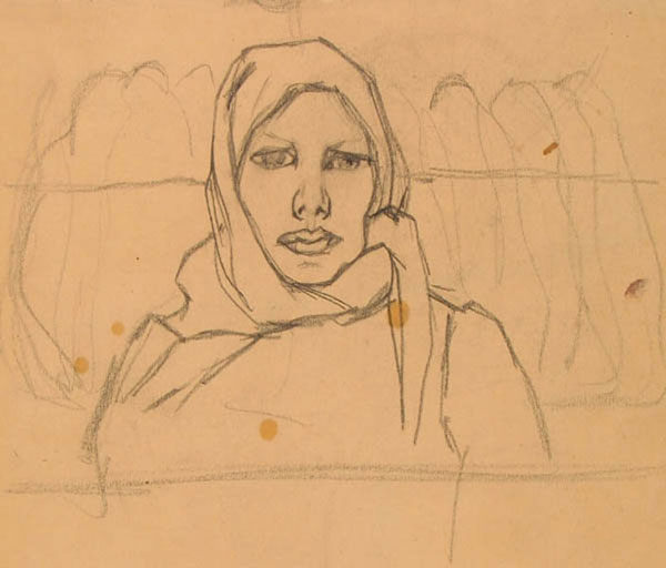 Brustbild eines jungen Mädchens